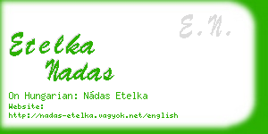 etelka nadas business card